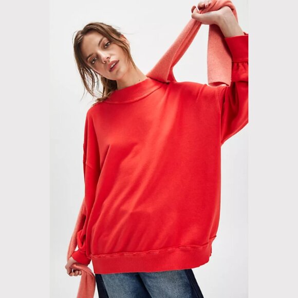 We The Free Palm Springs Pullover - Color: Fiery Red - Picture 1 of 4